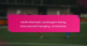 Adolfo Machado: Landslagets bidrag, Internationell framgång, Utmärkelser