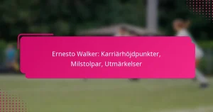 Ernesto Walker: Karriärhöjdpunkter, Milstolpar, Utmärkelser