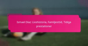Ismael Díaz: Livshistoria, Familjestöd, Tidiga prestationer